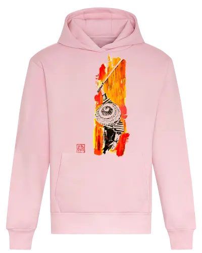 samurai from above - samurai, sumie, japan - Heavyweight Hoodie