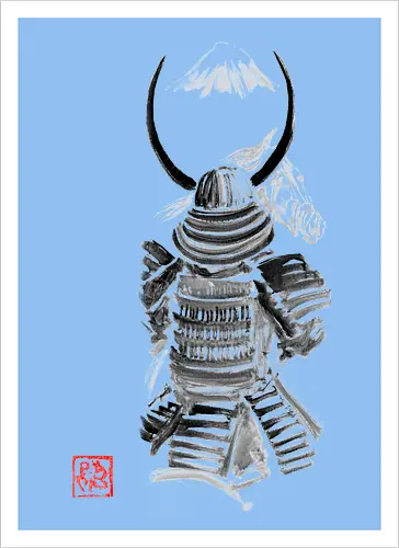samurai watching fuji