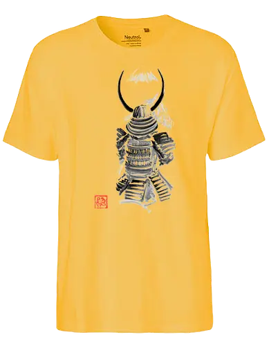 samurai watching fuji - samurai, sumie, japan, horse, fuji - Fairtrade T-Shirt