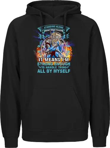 Standing Alone Strong Enough" Anime Warrior Norse Mythology Art