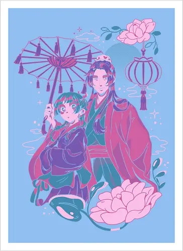 Apothecary lovers - Apothecary diaries anime - Kunstdruck