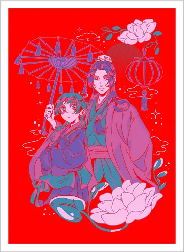 Apothecary lovers - Apothecary diaries anime - Kunstdruck