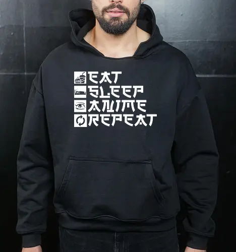  Eat Sleep Anime Repeat Otaku Life Motto
