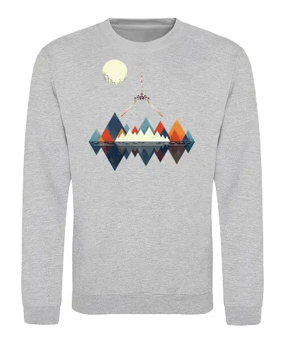 Arrival - space, science fiction, abstract, vintage colours, space ship, moon - Sweatshirt