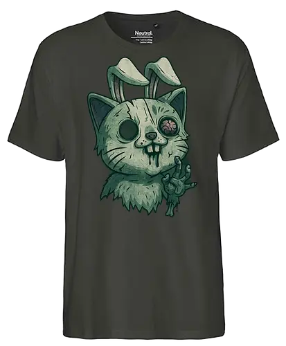 ZombieSmilow - Simlow, Twitch, Streamer, Katze, Zombie - Fairtrade T-Shirt
