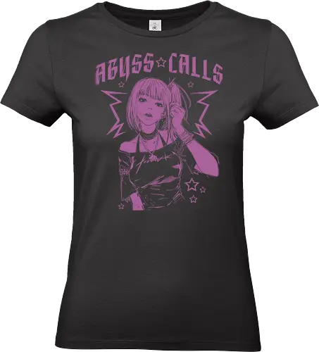 Abyss Calls Grunge Aesthetic Anime Girl Art Print - Abyss Calls, anime girl, grunge aesthetic, trendy anime, edgy, mysterious, stylish, manga art, anime art, alternative fashion, pop culture, fan art, vaporwave, gothic anime, Japanese street fashion, anime print, rebellious, dark anime, aesthetic, unique design - Standard T-Shirt (Frauen)