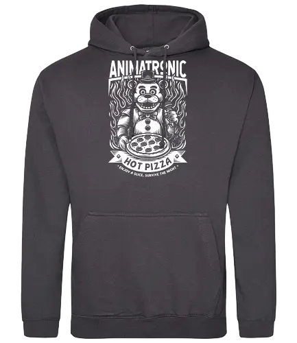 Eat Pizza & Survive - five nights at freddy's, five nights at freddys, 5 nights at freddy's, fnaf, Bear, animatronic, pizza, pizza lover, survival horror, video game, video games, gaming, gamer, animatronics - Standard Hoodie