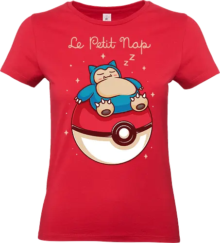 Le Petit Nap - pocket monsters, monster, cute, adorable, fun, funny, mash up, mashup, humor, 90s, 1990s, anime, manga, gaming, gamer, game, video game, video games, tired, nap, sleep, prince - Standard T-Shirt (Frauen)