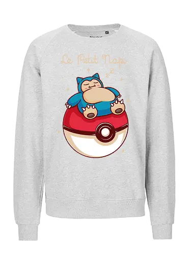 Le Petit Nap - pocket monsters, monster, cute, adorable, fun, funny, mash up, mashup, humor, 90s, 1990s, anime, manga, gaming, gamer, game, video game, video games, tired, nap, sleep, prince - Fairtrade Sweatshirt