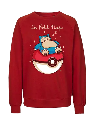Le Petit Nap - pocket monsters, monster, cute, adorable, fun, funny, mash up, mashup, humor, 90s, 1990s, anime, manga, gaming, gamer, game, video game, video games, tired, nap, sleep, prince - Fairtrade Sweatshirt