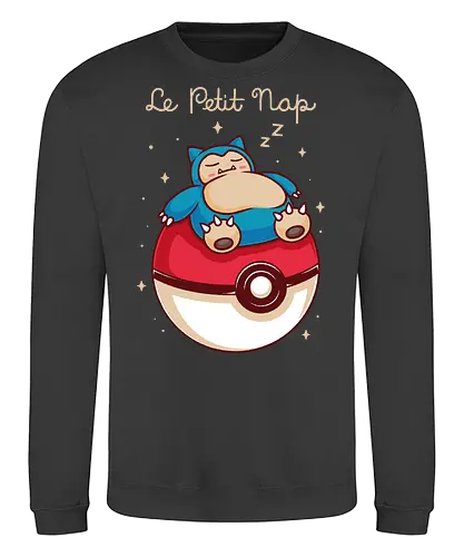 Le Petit Nap - pocket monsters, monster, cute, adorable, fun, funny, mash up, mashup, humor, 90s, 1990s, anime, manga, gaming, gamer, game, video game, video games, tired, nap, sleep, prince - Sweatshirt