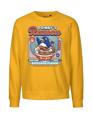 Prinny Dood Ramen Vintage - disgaea, prinny, etna, laharl, valvatorez, usalia, king krichevskoy, pirilika, suisen, dood, phantom brave, video game, gaming, gamer, ramen - Fairtrade Sweatshirt