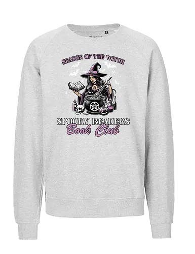 Season of the Witc - witch, book, cauldron, magic, skull, potions, bats, spooky, club, mystical - Fairtrade Sweatshirt