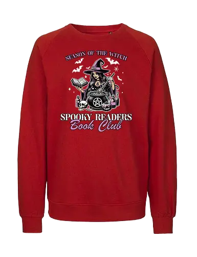 Season of the Witc - witch, book, cauldron, magic, skull, potions, bats, spooky, club, mystical - Fairtrade Sweatshirt