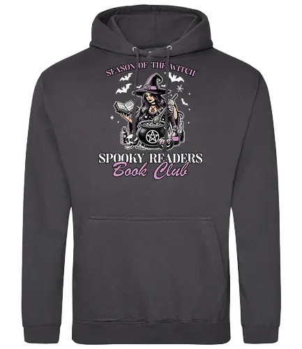 Season of the Witc - witch, book, cauldron, magic, skull, potions, bats, spooky, club, mystical - Standard Hoodie
