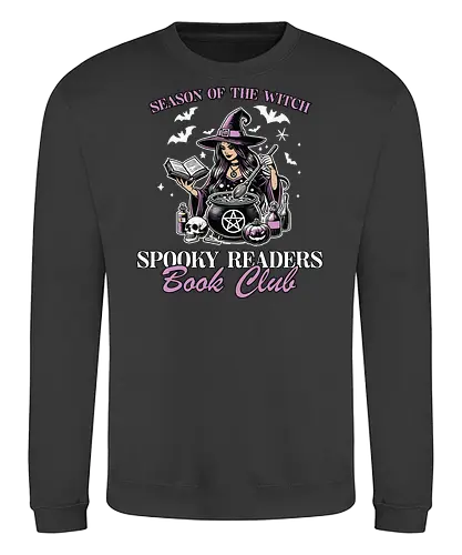 Season of the Witc - witch, book, cauldron, magic, skull, potions, bats, spooky, club, mystical - Sweatshirt