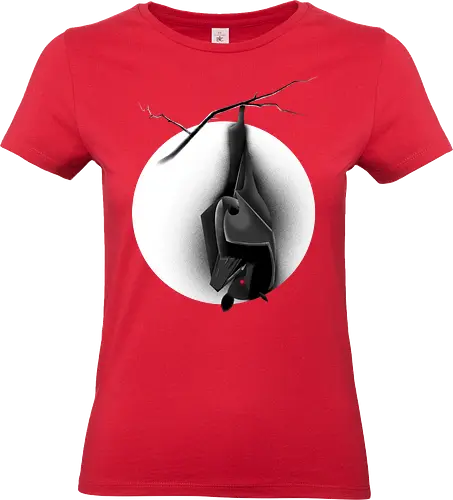 Verfluchte Fledermaus - Fledermaus, Bat, Halloween, Horror, goth, Mond, spooky, creepy - Standard T-Shirt (Frauen)