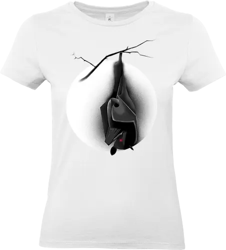 Verfluchte Fledermaus - Fledermaus, Bat, Halloween, Horror, goth, Mond, spooky, creepy - Standard T-Shirt (Frauen)