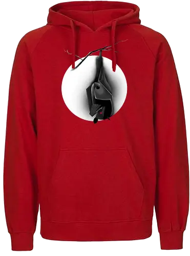 Verfluchte Fledermaus - Fledermaus, Bat, Halloween, Horror, goth, Mond, spooky, creepy - Fairtrade Hoodie