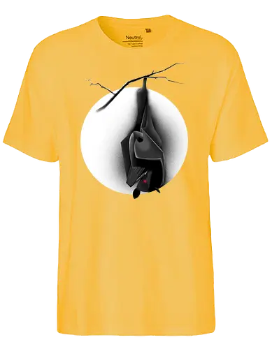 Verfluchte Fledermaus - Fledermaus, Bat, Halloween, Horror, goth, Mond, spooky, creepy - Fairtrade T-Shirt