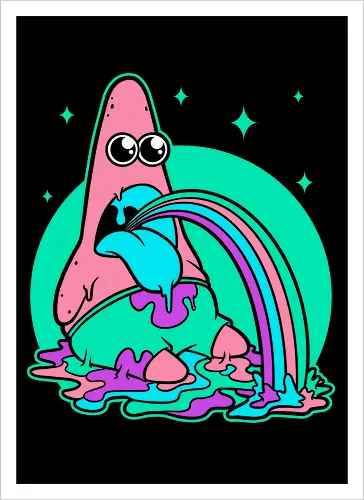 Star Cartoon Psychedelic