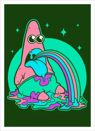 Star Cartoon Psychedelic