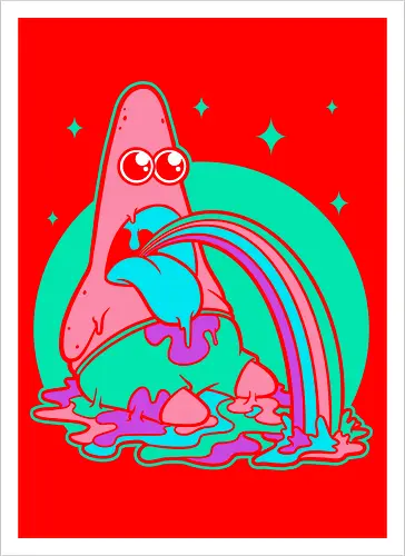 Star Cartoon Psychedelic