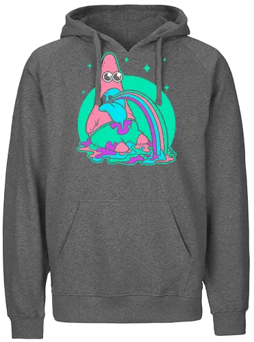 Star Cartoon Psychedelic - tv show, cartoon, Psychedelic, fun, funny, animation, animated, marine, Trip, tripping, colorful - Fairtrade Hoodie