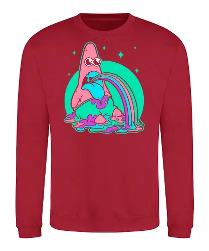 Star Cartoon Psychedelic - tv show, cartoon, Psychedelic, fun, funny, animation, animated, marine, Trip, tripping, colorful - Sweatshirt