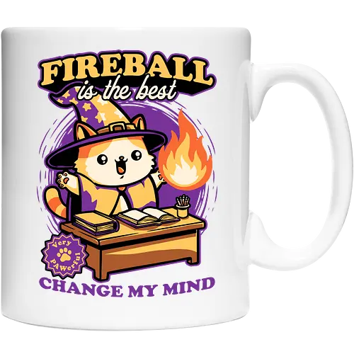 Wizard Cat Fireball