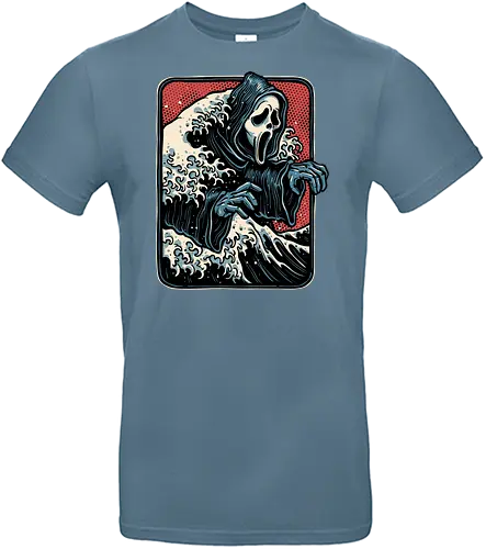 Ghost Wave - Horror, villain, horror movies, retro, Japan, waves, mash up, funny, humor - Standard T-Shirt