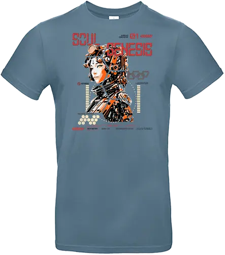Soul Genesis Red Emergency Edition - Soul, Genesis, Cyberpunk, Sci-Fi, Soul Genesis, AI Fashion, Red Edition, Emergency Edition, Techwear, Futuristic, Gamer Shirt, Neon Future, Cyborg, Retro Sci-Fi, Geschenkidee, Nerd Fashion, Geek Style, Dystopian, Anime Cyberpunk, Robotic Art, AI Core, Cyber Soul - Standard T-Shirt