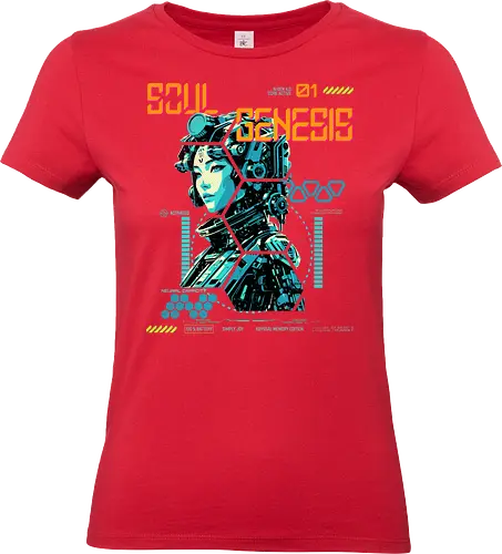 Soul Genesis-Abyssal Memory Edition - Cyberpunk, Sci-Fi, Soul Genesis, Bio Interface, Futuristic Fashion, Nature Tech, Posthuman, Interface Style, Hacker Vibe, Neural Wear, Urban Mystic, Digital Rebellion, Techwear, System Override, Conscious Style, Alternative Fashion, Dystopian Mood, Cyber Soul, Future Aesthetic, Soft Resistance - Standard T-Shirt (Frauen)