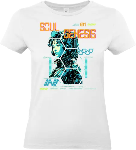 Soul Genesis-Abyssal Memory Edition - Cyberpunk, Sci-Fi, Soul Genesis, Bio Interface, Futuristic Fashion, Nature Tech, Posthuman, Interface Style, Hacker Vibe, Neural Wear, Urban Mystic, Digital Rebellion, Techwear, System Override, Conscious Style, Alternative Fashion, Dystopian Mood, Cyber Soul, Future Aesthetic, Soft Resistance - Standard T-Shirt (Frauen)