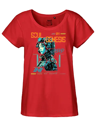 Soul Genesis-Abyssal Memory Edition - Cyberpunk, Sci-Fi, Soul Genesis, Bio Interface, Futuristic Fashion, Nature Tech, Posthuman, Interface Style, Hacker Vibe, Neural Wear, Urban Mystic, Digital Rebellion, Techwear, System Override, Conscious Style, Alternative Fashion, Dystopian Mood, Cyber Soul, Future Aesthetic, Soft Resistance - Fairtrade Girl Shirt