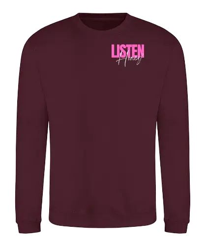 Listen, Honey! weiß - Sweatshirt