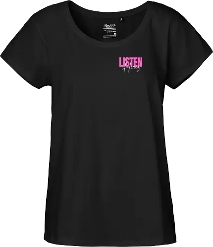 Listen, Honey! weiß - Fairtrade Girl Shirt
