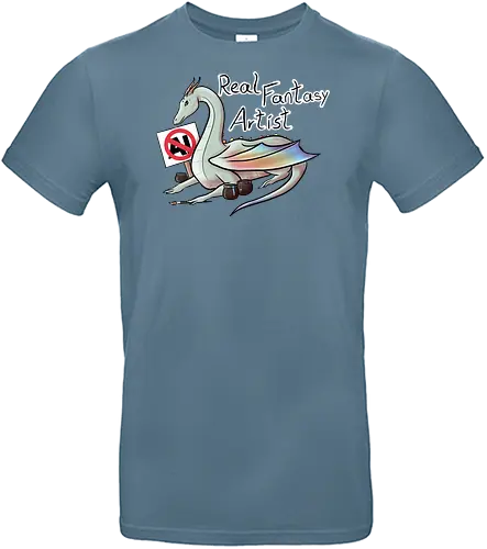 Anti AI Dragon - dragon, drache, kunst, künstler, art, artist, anti ki, anti ai - Standard T-Shirt