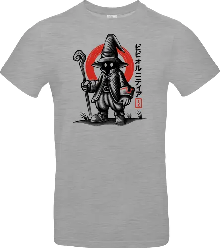 Vivi Ornitier Sumi-e - vivi ornitier, black mage, Final, final fantasy ix, final fantasy 9, ffix, video games, video game, gaming, gamer, japanese art, sumi-e, sumie, final fantasy ix remake, Kweh - Standard T-Shirt