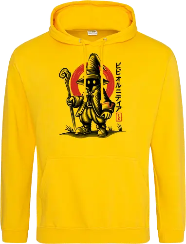 Vivi Ornitier Sumi-e - vivi ornitier, black mage, Final, final fantasy ix, final fantasy 9, ffix, video games, video game, gaming, gamer, japanese art, sumi-e, sumie, final fantasy ix remake, Kweh - Standard Hoodie