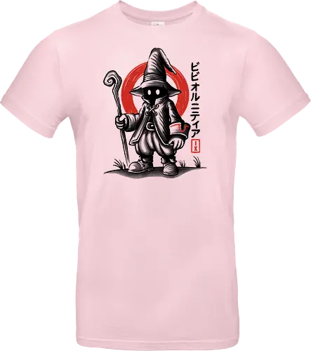 Vivi Ornitier Sumi-e - vivi ornitier, black mage, Final, final fantasy ix, final fantasy 9, ffix, video games, video game, gaming, gamer, japanese art, sumi-e, sumie, final fantasy ix remake, Kweh - Standard T-Shirt