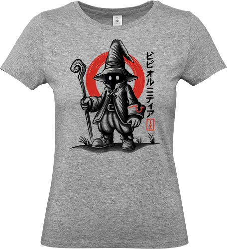 Vivi Ornitier Sumi-e - vivi ornitier, black mage, Final, final fantasy ix, final fantasy 9, ffix, video games, video game, gaming, gamer, japanese art, sumi-e, sumie, final fantasy ix remake, Kweh - Standard T-Shirt (Frauen)