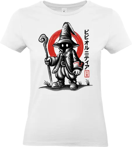 Vivi Ornitier Sumi-e - vivi ornitier, black mage, Final, final fantasy ix, final fantasy 9, ffix, video games, video game, gaming, gamer, japanese art, sumi-e, sumie, final fantasy ix remake, Kweh - Standard T-Shirt (Frauen)