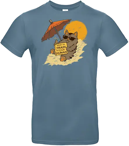 How to Train your Human - cat, summer, CatLogic, neko - Standard T-Shirt