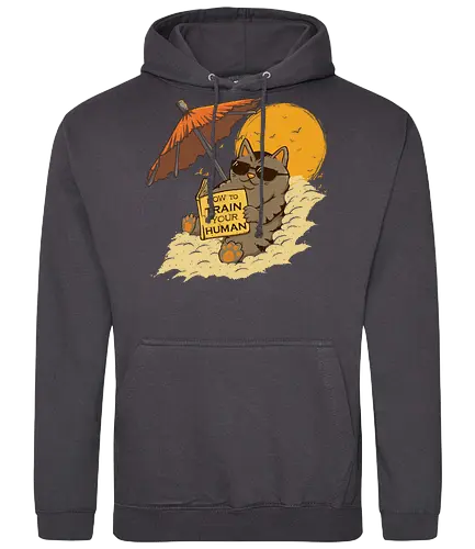 How to Train your Human - cat, summer, CatLogic, neko - Standard Hoodie