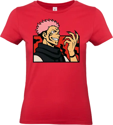 Ryomen Sukuna Jujutsu  - Ryomen Sukuna, Jujutsu, JJK, anime, manga, King of Curses, Sukuna, villain, dark fantasy, anime art, fan merchandise, curse, Yuji Itadori, jujutsu sorcerer, anime print, Japanese animation, shonen, Gojo Satoru, anime fan, cursed spirit - Standard T-Shirt (Frauen)