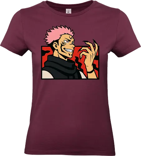 Ryomen Sukuna Jujutsu  - Ryomen Sukuna, Jujutsu, JJK, anime, manga, King of Curses, Sukuna, villain, dark fantasy, anime art, fan merchandise, curse, Yuji Itadori, jujutsu sorcerer, anime print, Japanese animation, shonen, Gojo Satoru, anime fan, cursed spirit - Standard T-Shirt (Frauen)