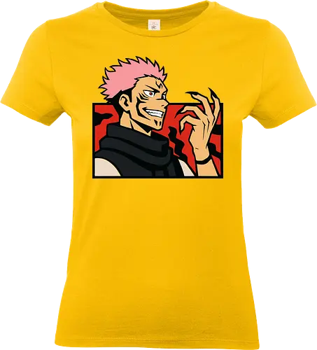 Ryomen Sukuna Jujutsu  - Ryomen Sukuna, Jujutsu, JJK, anime, manga, King of Curses, Sukuna, villain, dark fantasy, anime art, fan merchandise, curse, Yuji Itadori, jujutsu sorcerer, anime print, Japanese animation, shonen, Gojo Satoru, anime fan, cursed spirit - Standard T-Shirt (Frauen)