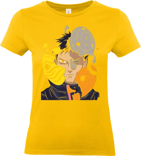  Obito Uchiha Mask - Obito Uchiha, Naruto Shippuden, Akatsuki, Sharingan, Rinnegan, anime, manga, mask shattering, Uchiha clan, anime art, fan merchandise, Tobi, Madara Uchiha, Kakashi Hatake, ninja, shinobi, Naruto fan, anime print, Japanese animation, shonen - Standard T-Shirt (Frauen)