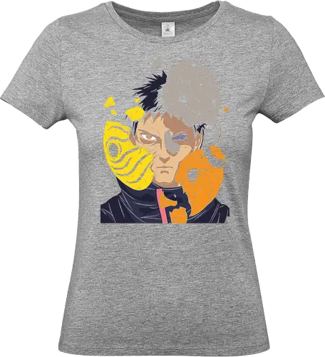  Obito Uchiha Mask - Obito Uchiha, Naruto Shippuden, Akatsuki, Sharingan, Rinnegan, anime, manga, mask shattering, Uchiha clan, anime art, fan merchandise, Tobi, Madara Uchiha, Kakashi Hatake, ninja, shinobi, Naruto fan, anime print, Japanese animation, shonen - Standard T-Shirt (Frauen)